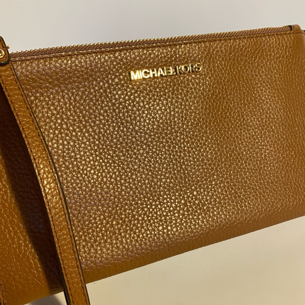 Michael Kors Leather Wristlet Pouch